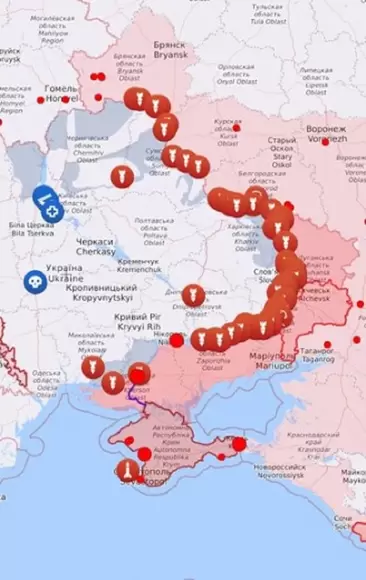 Мапа бойових дій в Україні: 28.03.2024